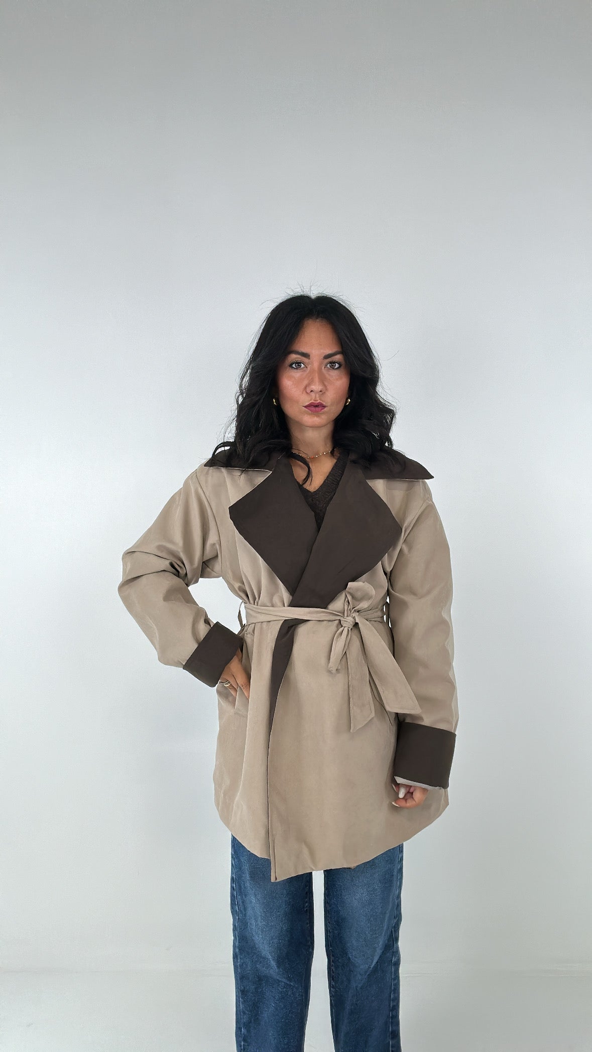 Trench DOUBLE COLOR - BEIGE