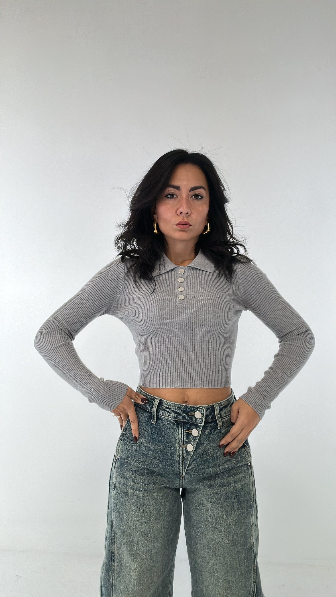 Polo CROP - GRIGIO