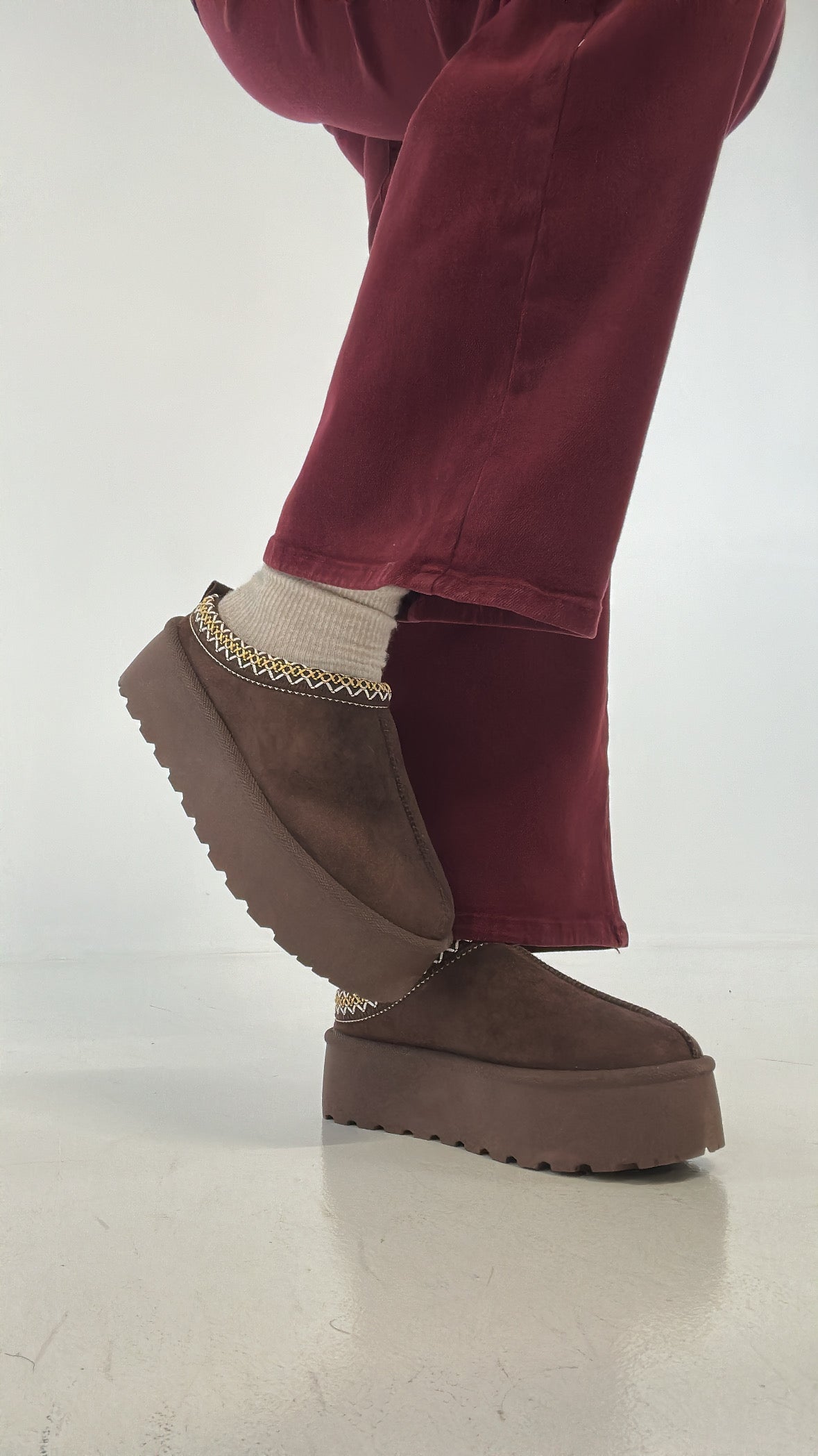 Sabot UG PELLICCIA - MARRONE