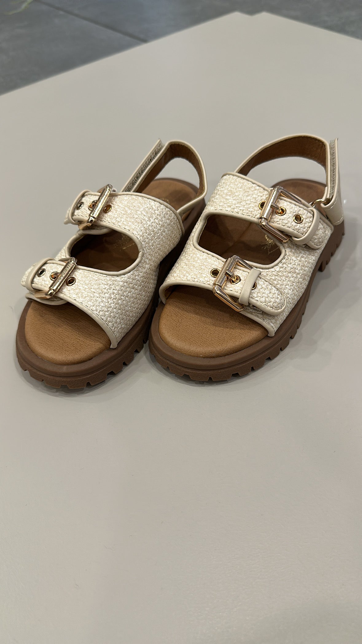 Sandalo CON RIALZO - BEIGE