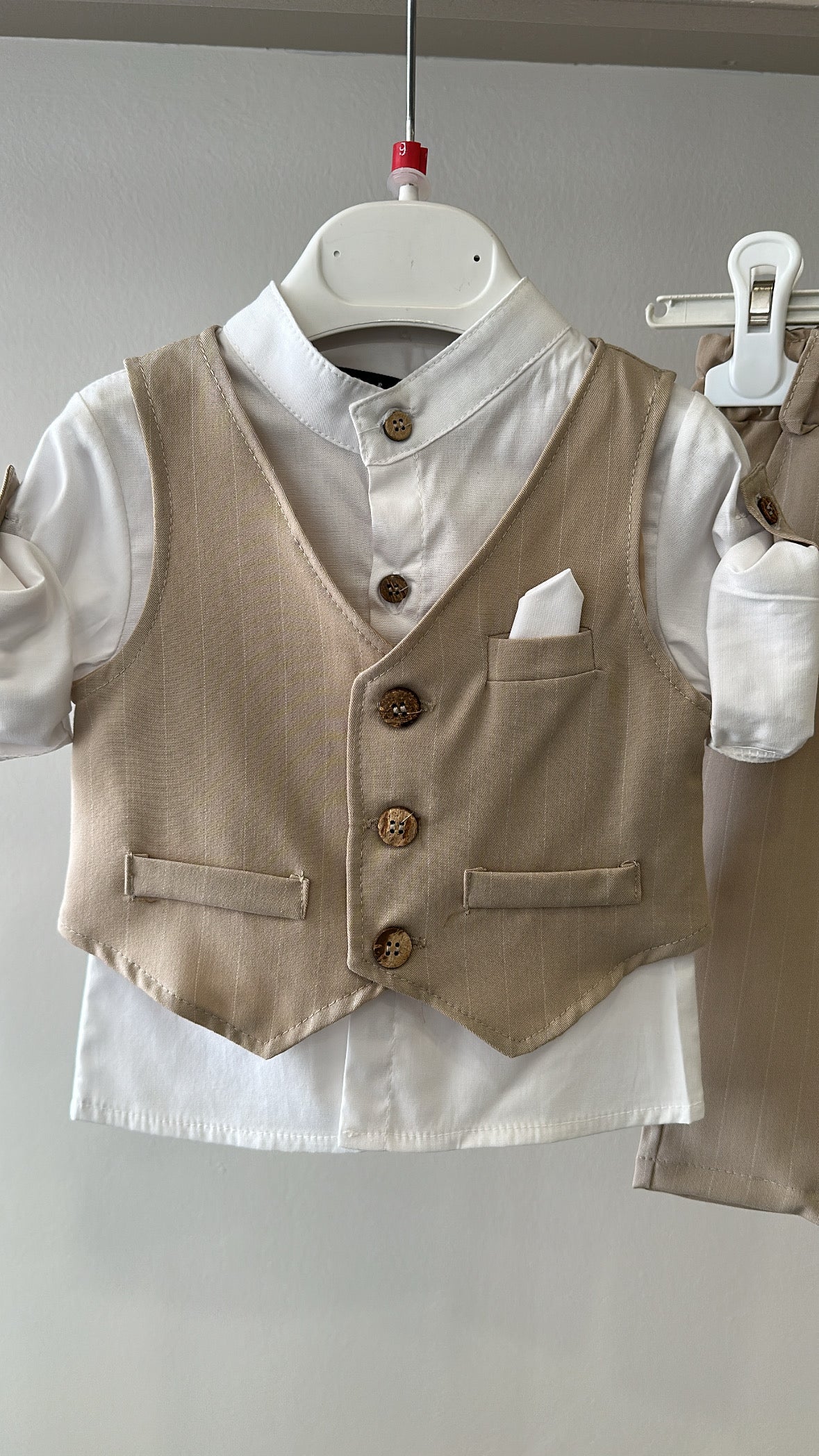 Cordinato GILET BOY 6-30M - BEIGE