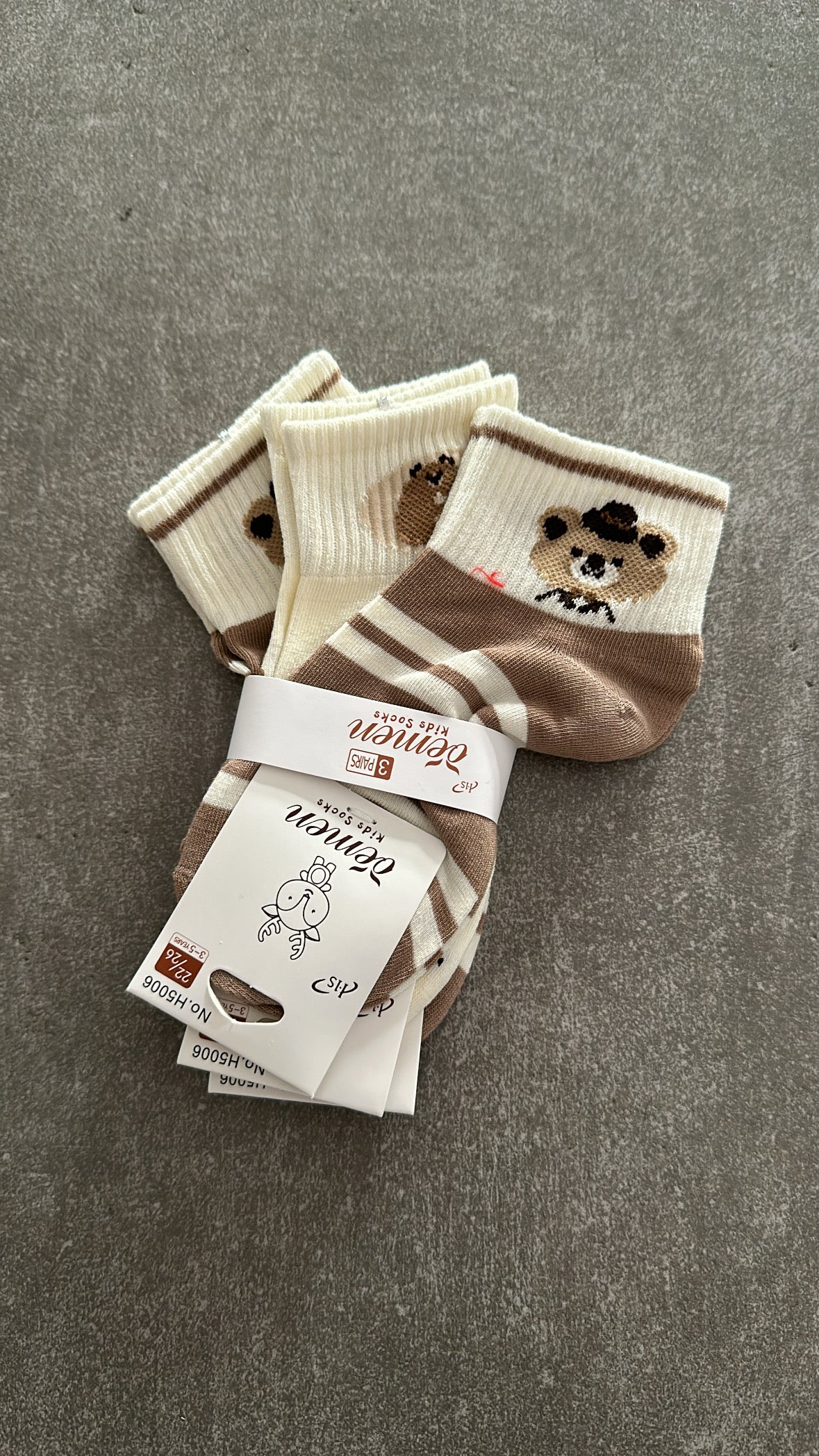 Tris CALZINI BEAR - BIANCO