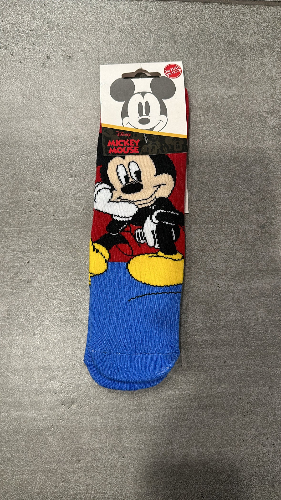 Calzino ANTISCIVOLO MICKEY - ROSSO