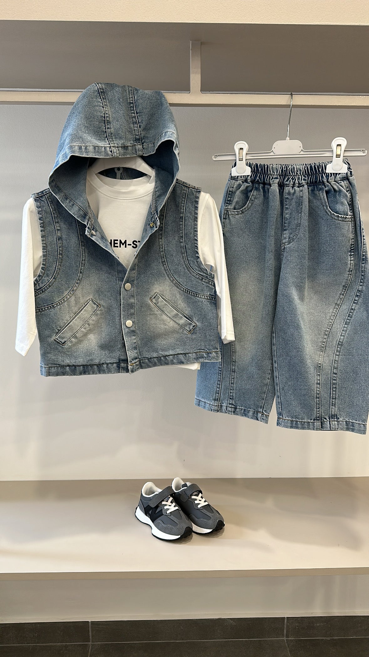 Completo 3 PEZZI STUDIO 4-10A - JEANS