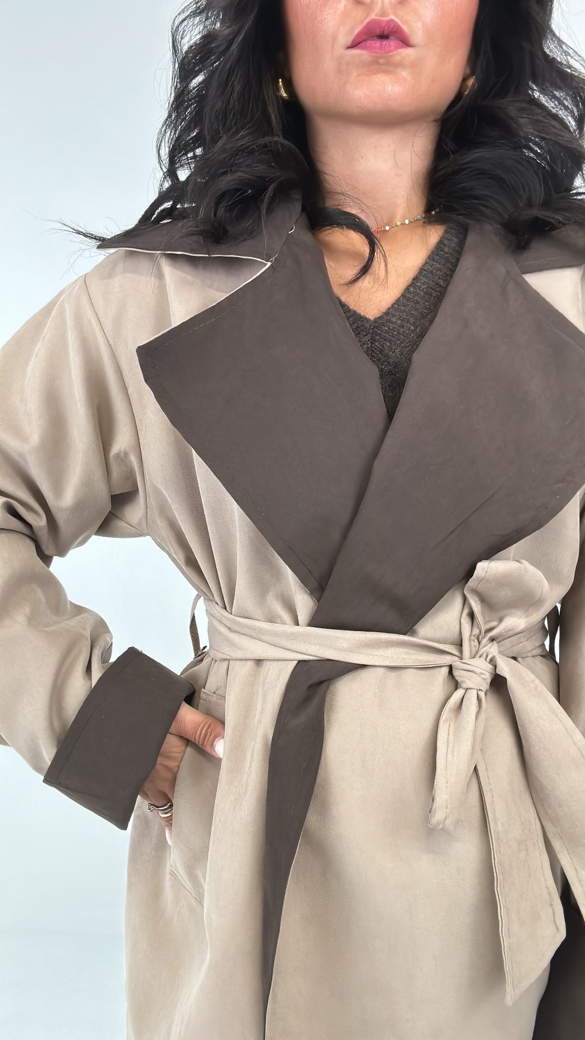 Trench DOUBLE COLOR - BEIGE