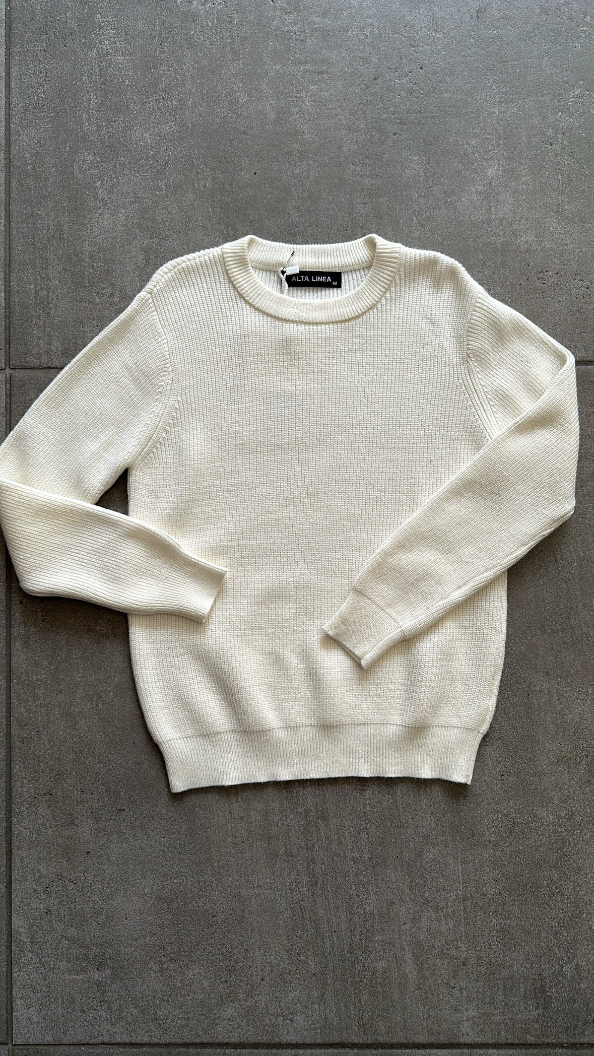 Maglioncino BASIC 4-12A - BIANCO