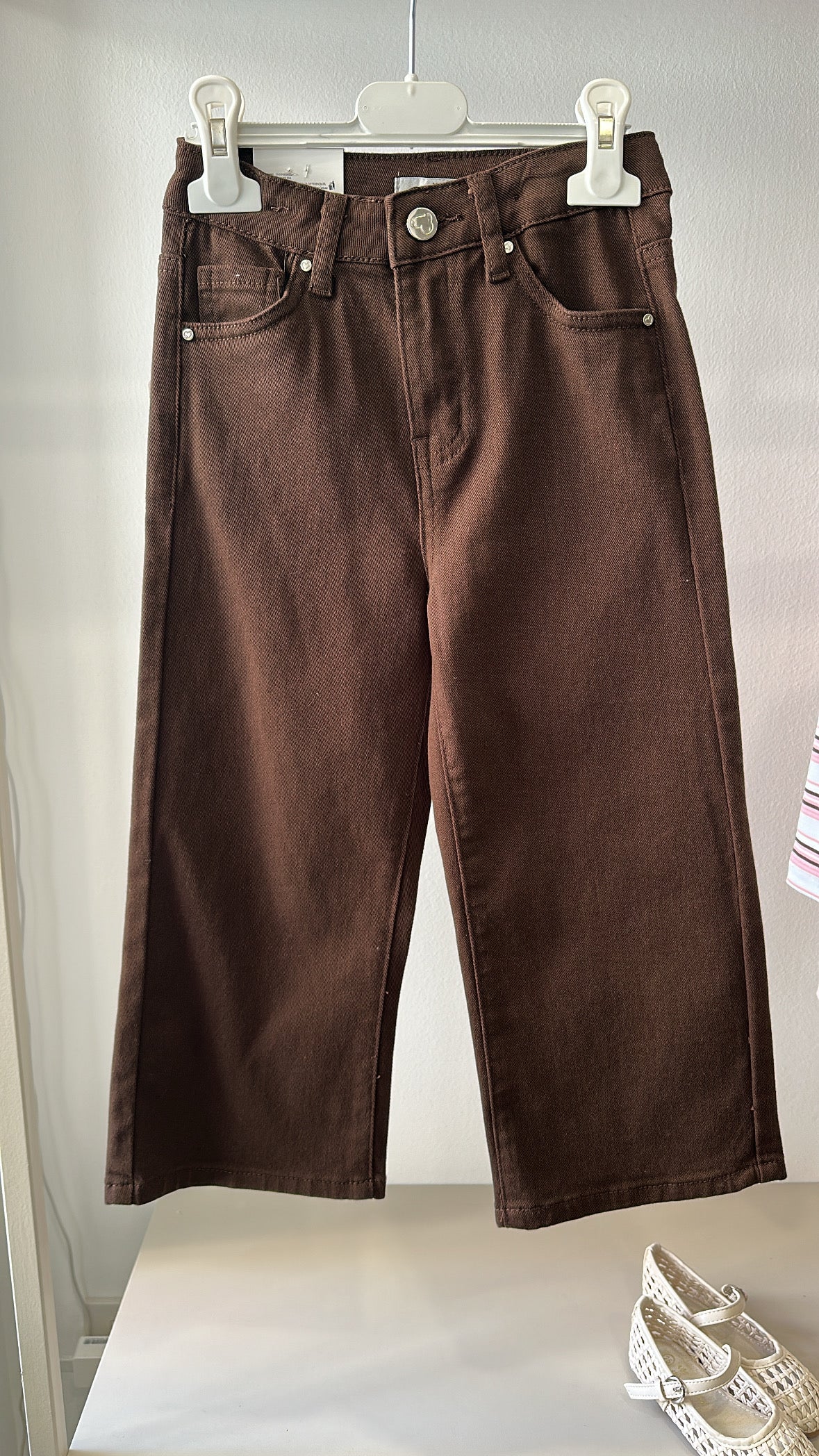 Jeans PALAZZO JOYL 4-14A - MARRONE