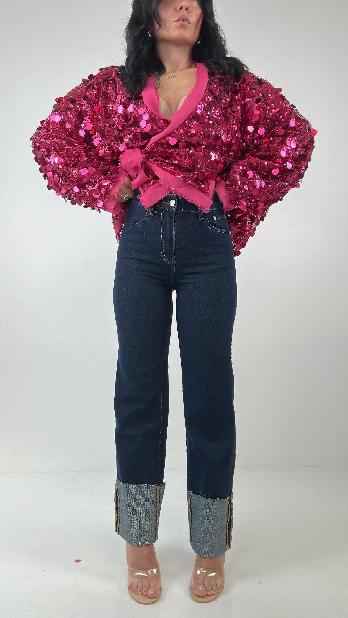 Jeans DENIM SCURO PIEGONE - JEANS