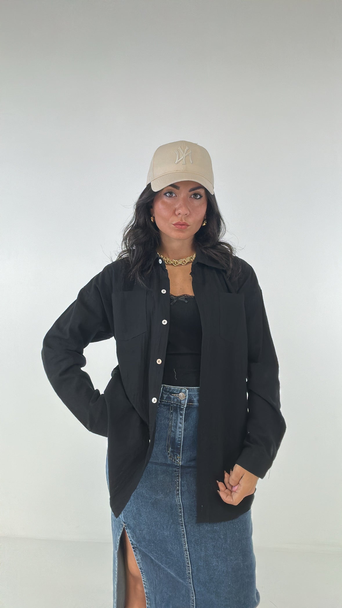 Camicia B ASIC - NERO