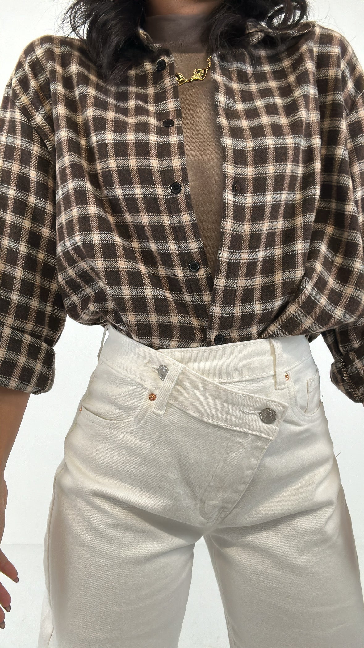 Jeans BALLON BOTTONE TRASV - BIANCO