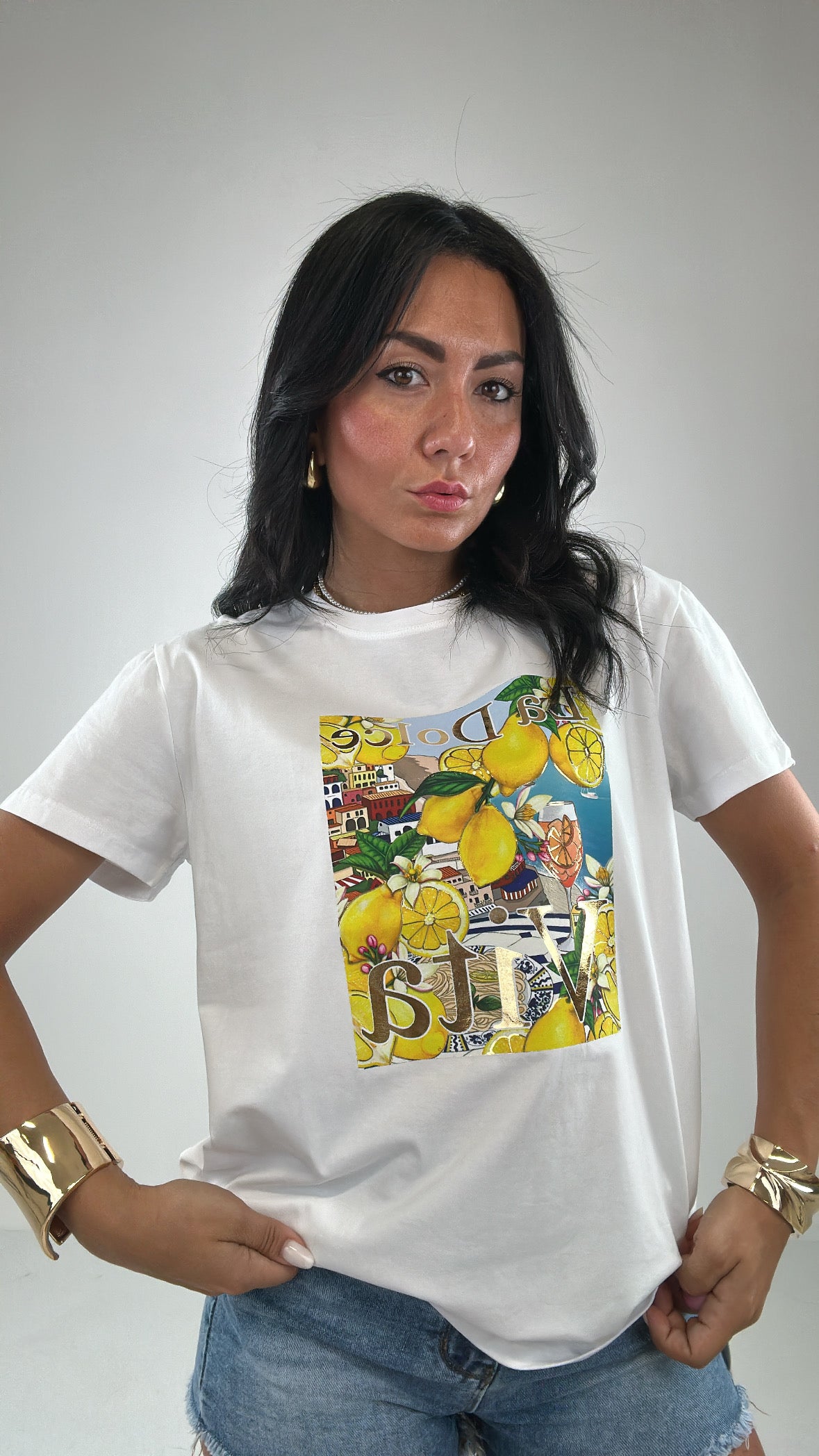 T-shirt LA DOLCE VITA - BIANCO
