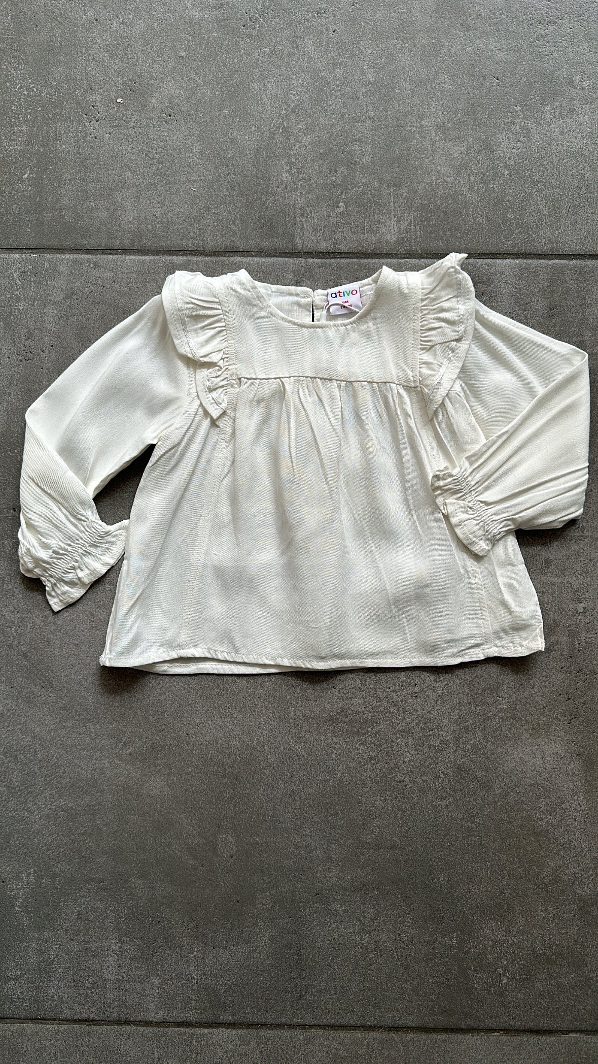 Camicia VOLANT 6-36M - BIANCO