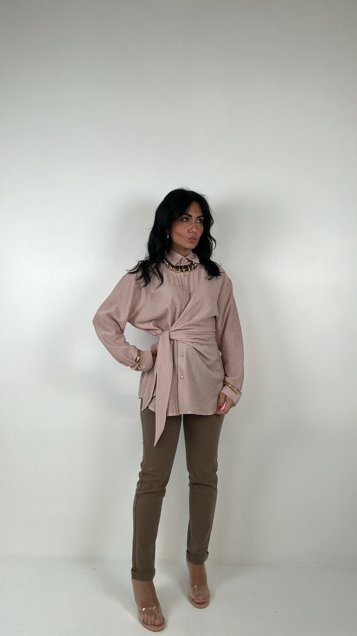 Jeans MOM FIT SAFAR - KHAKI