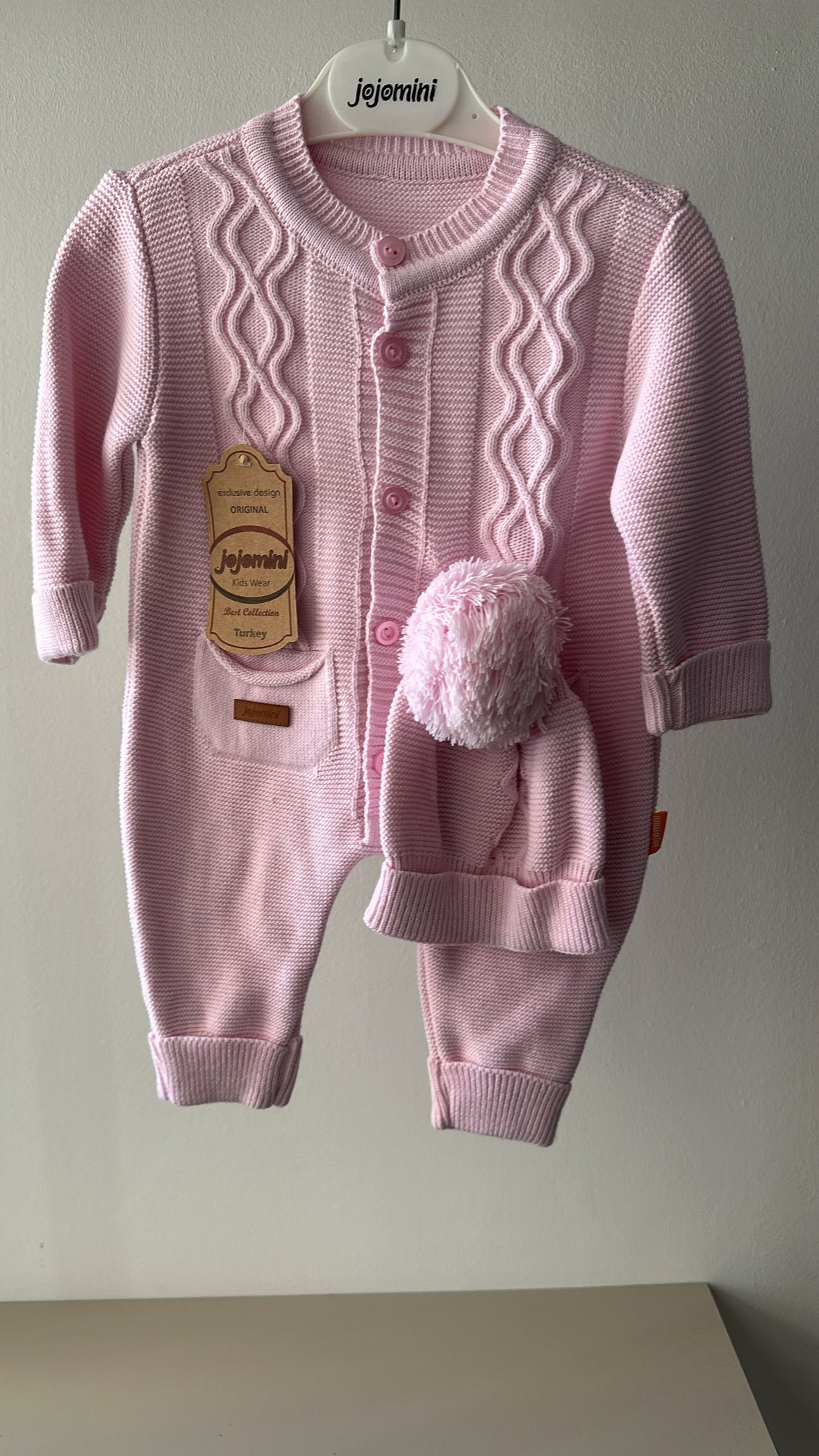 Tutina CON CAPPELLO 3-12 - ROSA