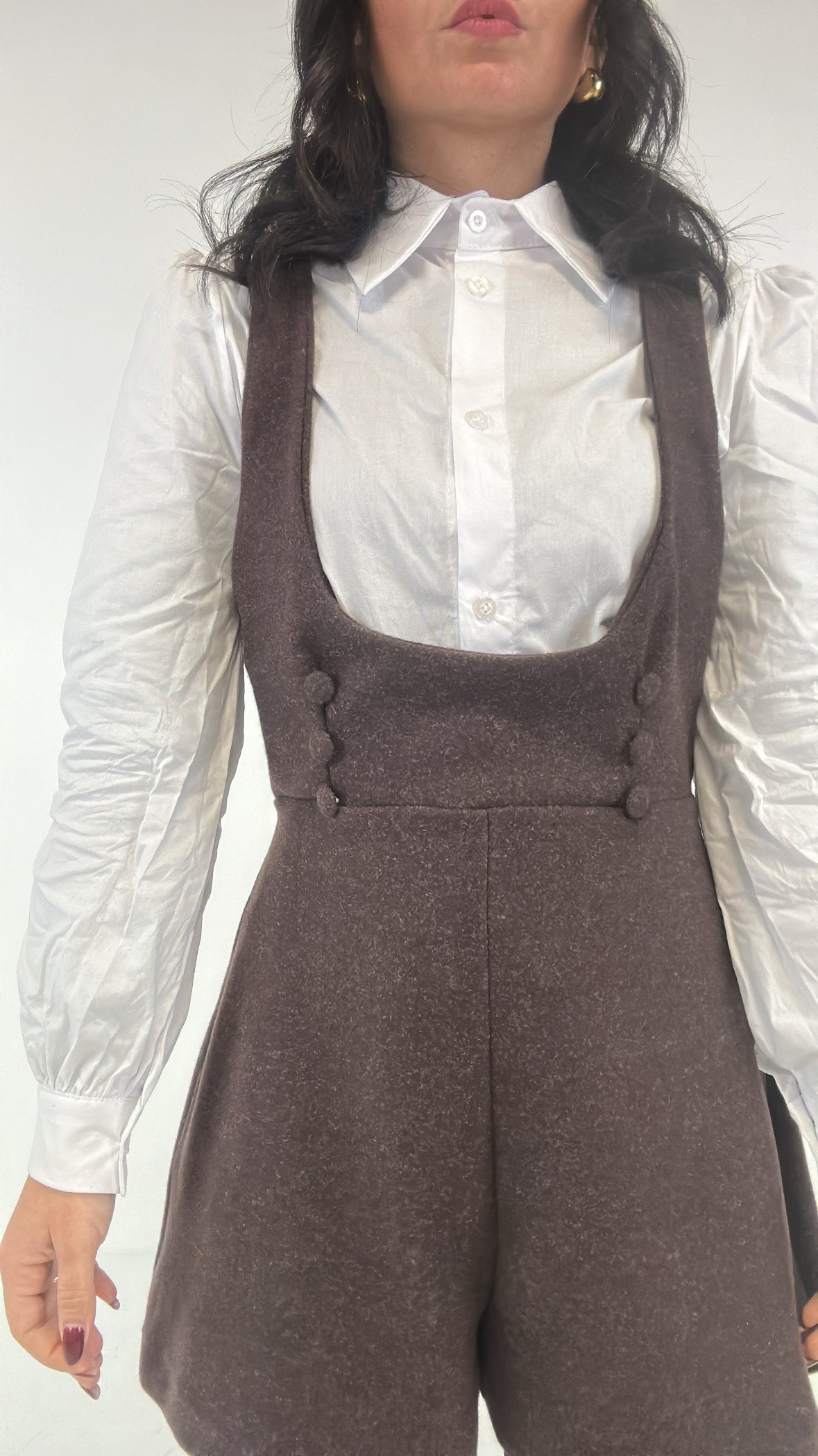 Completo CAMICIA E SALOPETTE - MARRONE