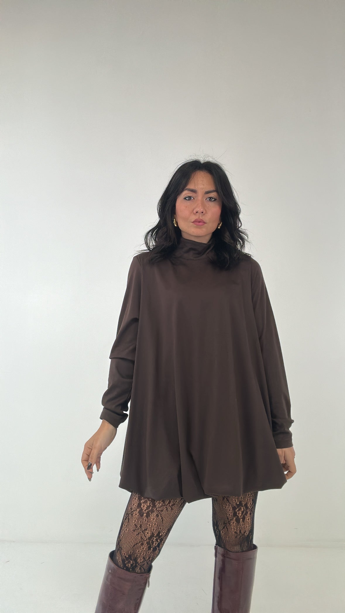 Abito LUMINA PALLONCINO - MARRONE