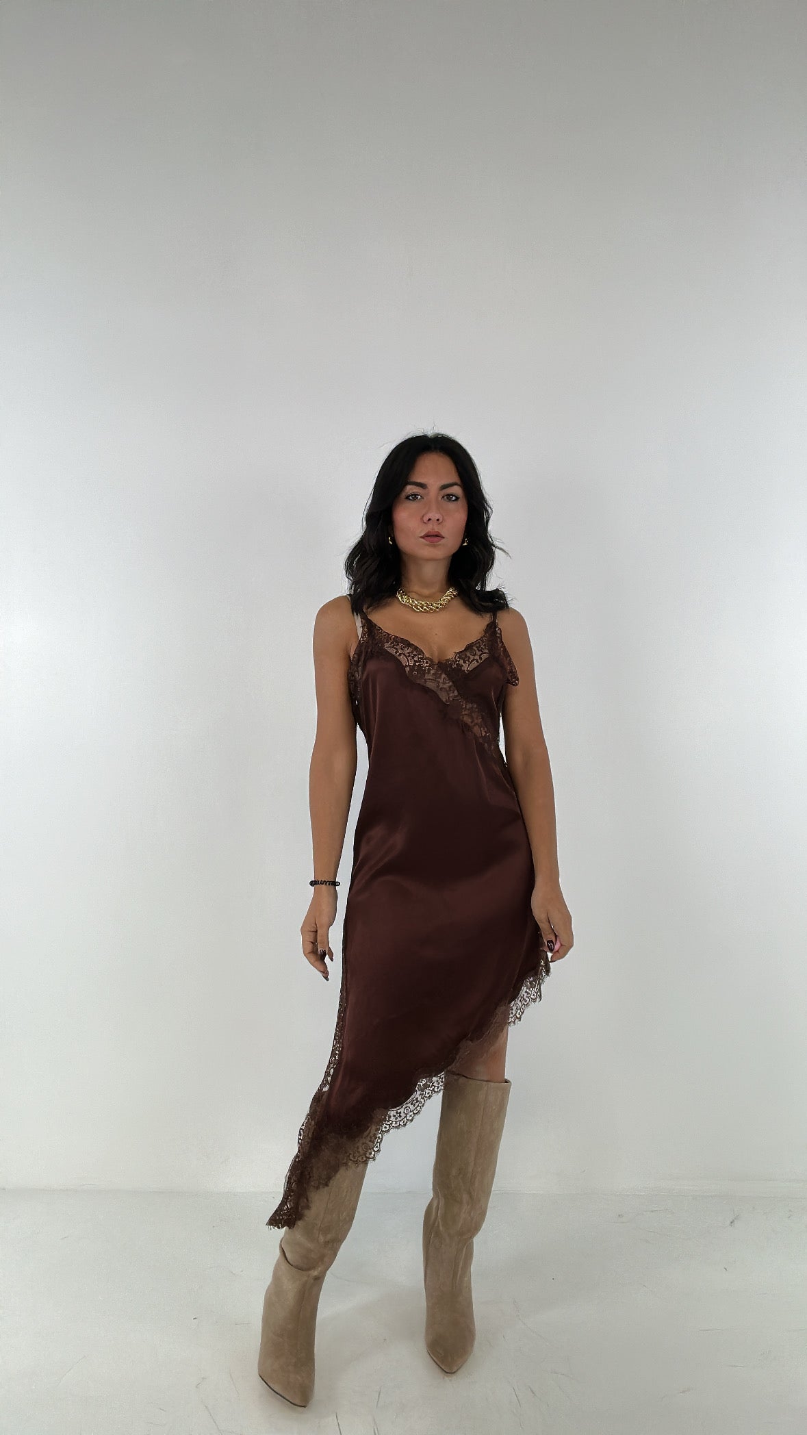 Abitino LUMINA SATIN - MARRONE
