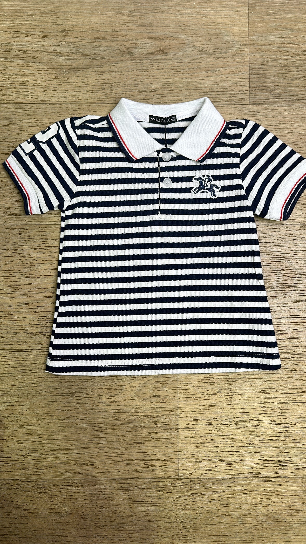 Polo A RIGHE 12-36M - BLU