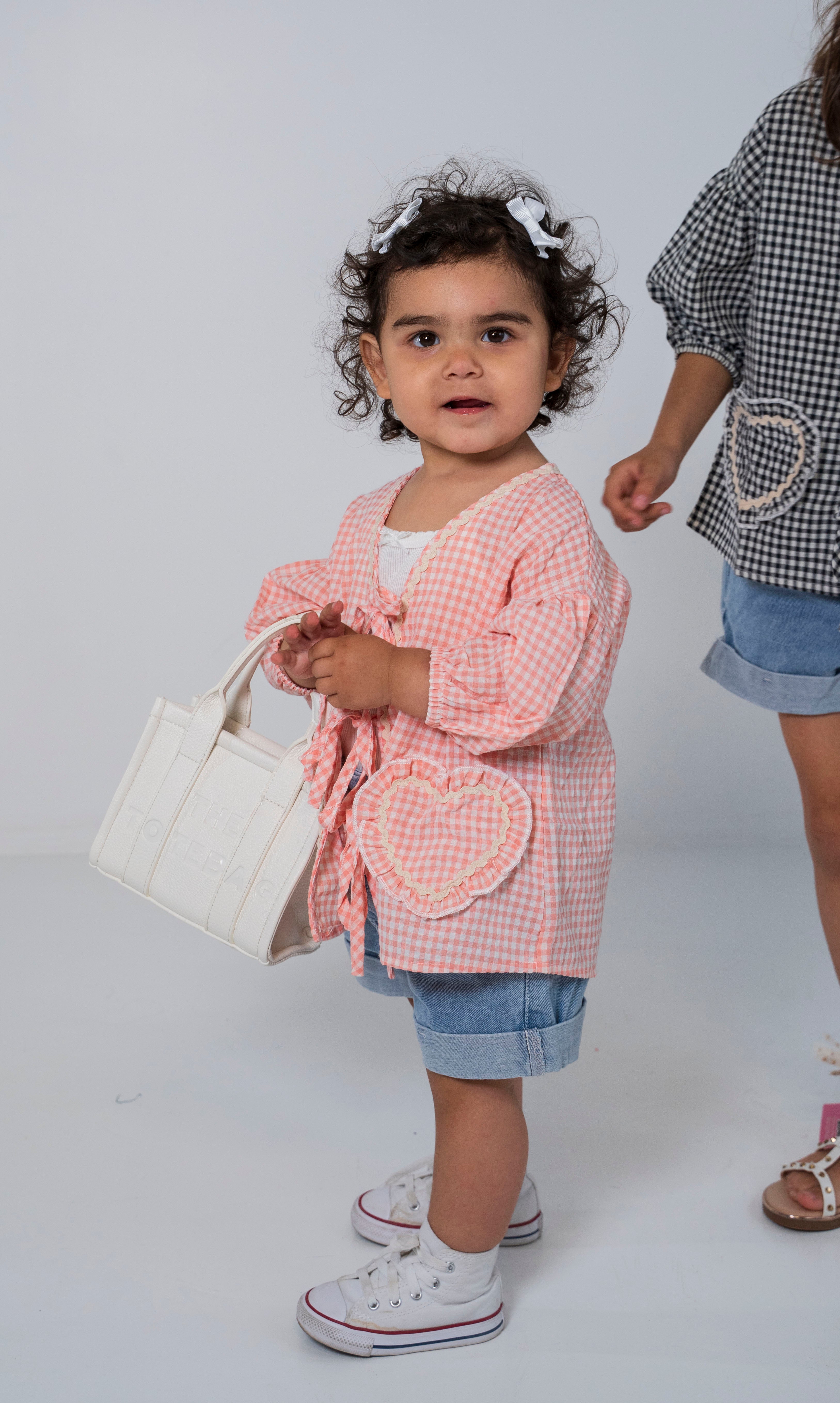 Camicia QUADRETINI 4-14 - SALMONE