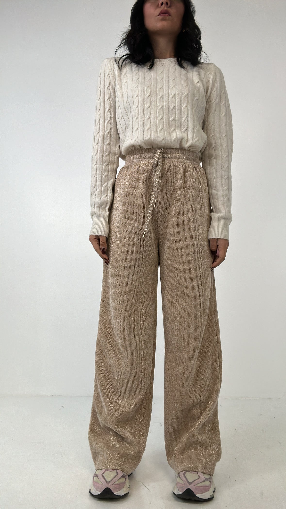 Pantalone VELLUTO LUX - BEIGE