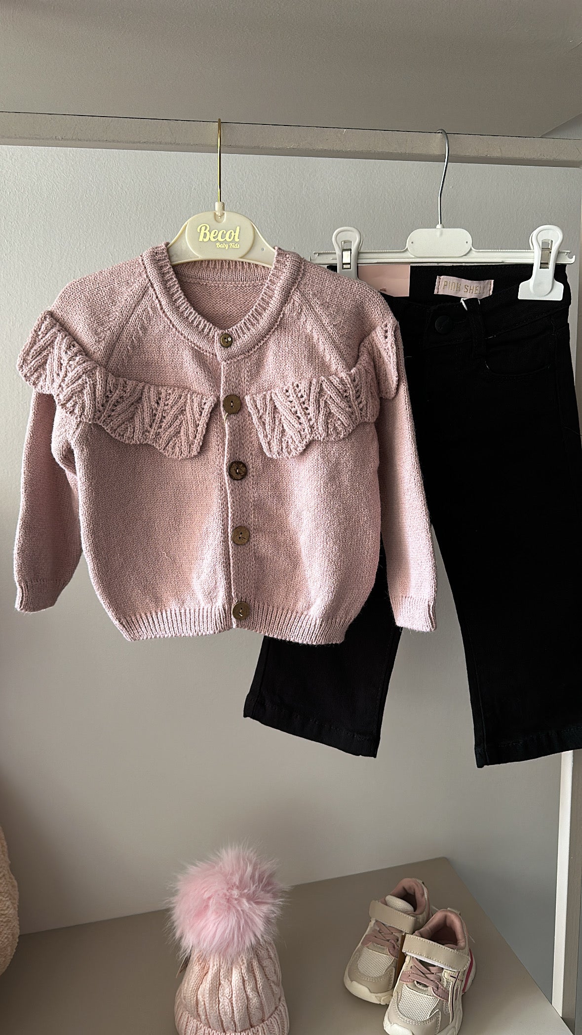 Jeans PALAZZO SHELL 1-5A - NERO