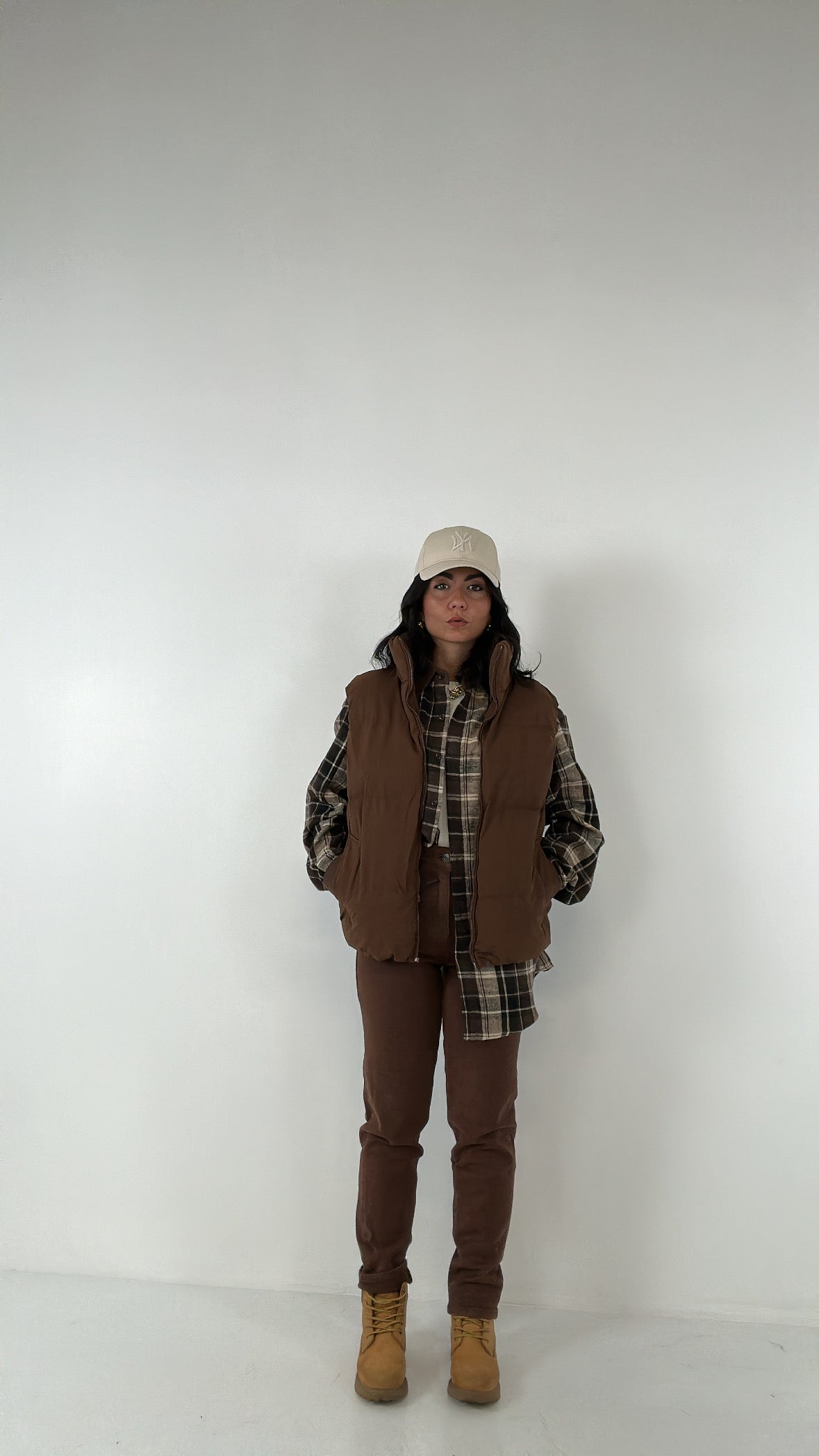 Jeans MOM BROWN - MARRONE