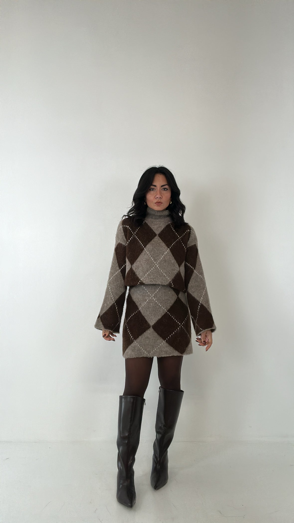 Completo ROMBO - MARRONE