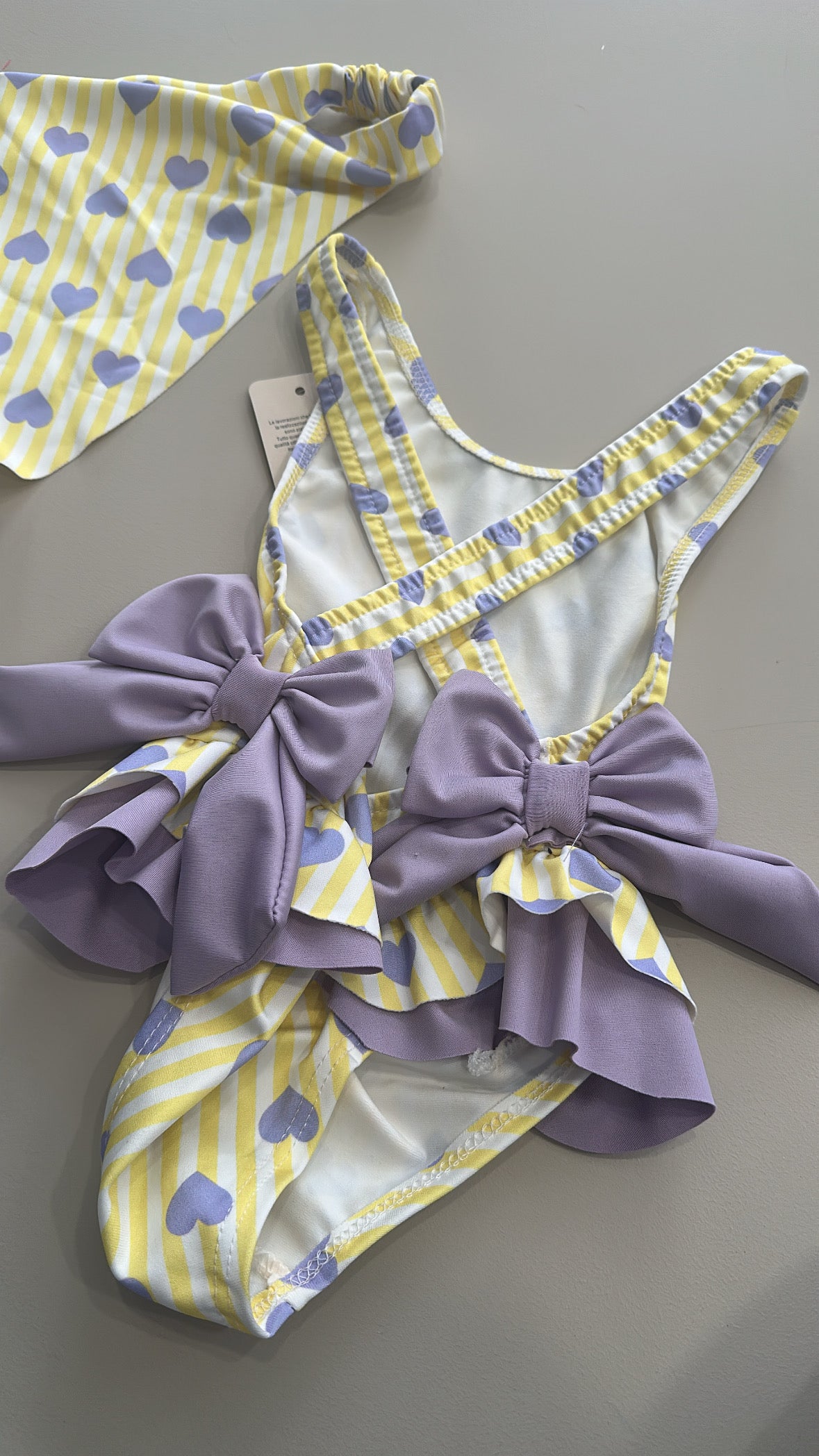 Costume INTERO CON BANDANA 2-12A - LILLA