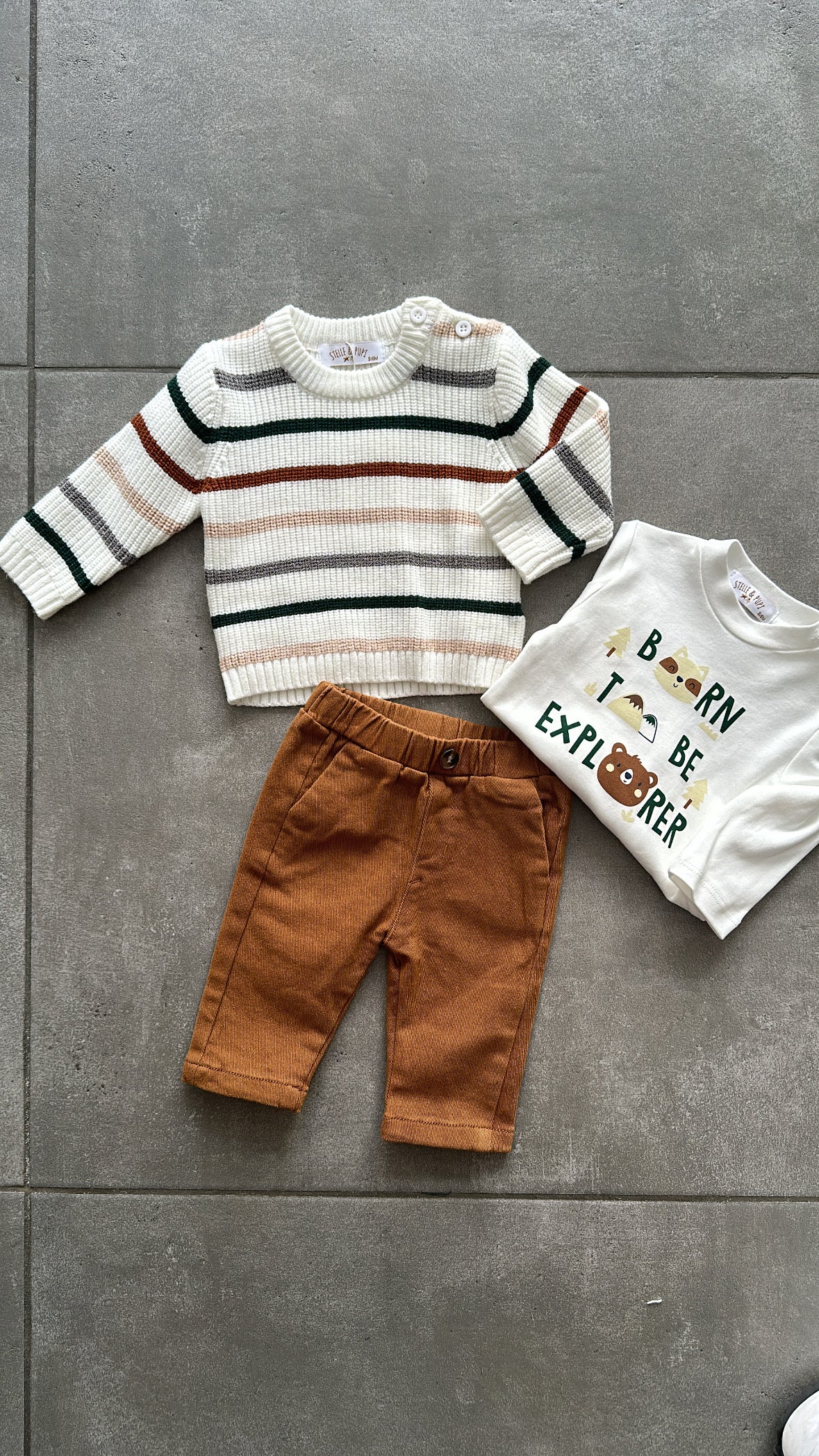 Set MAGLIONCINO 3-18M - MARRONE