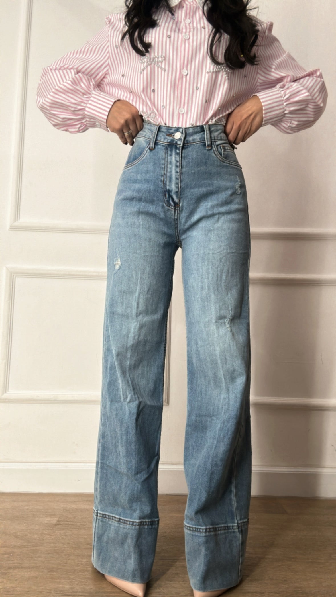 Jeans PALAZZO FIT PIEGONE - JEANS