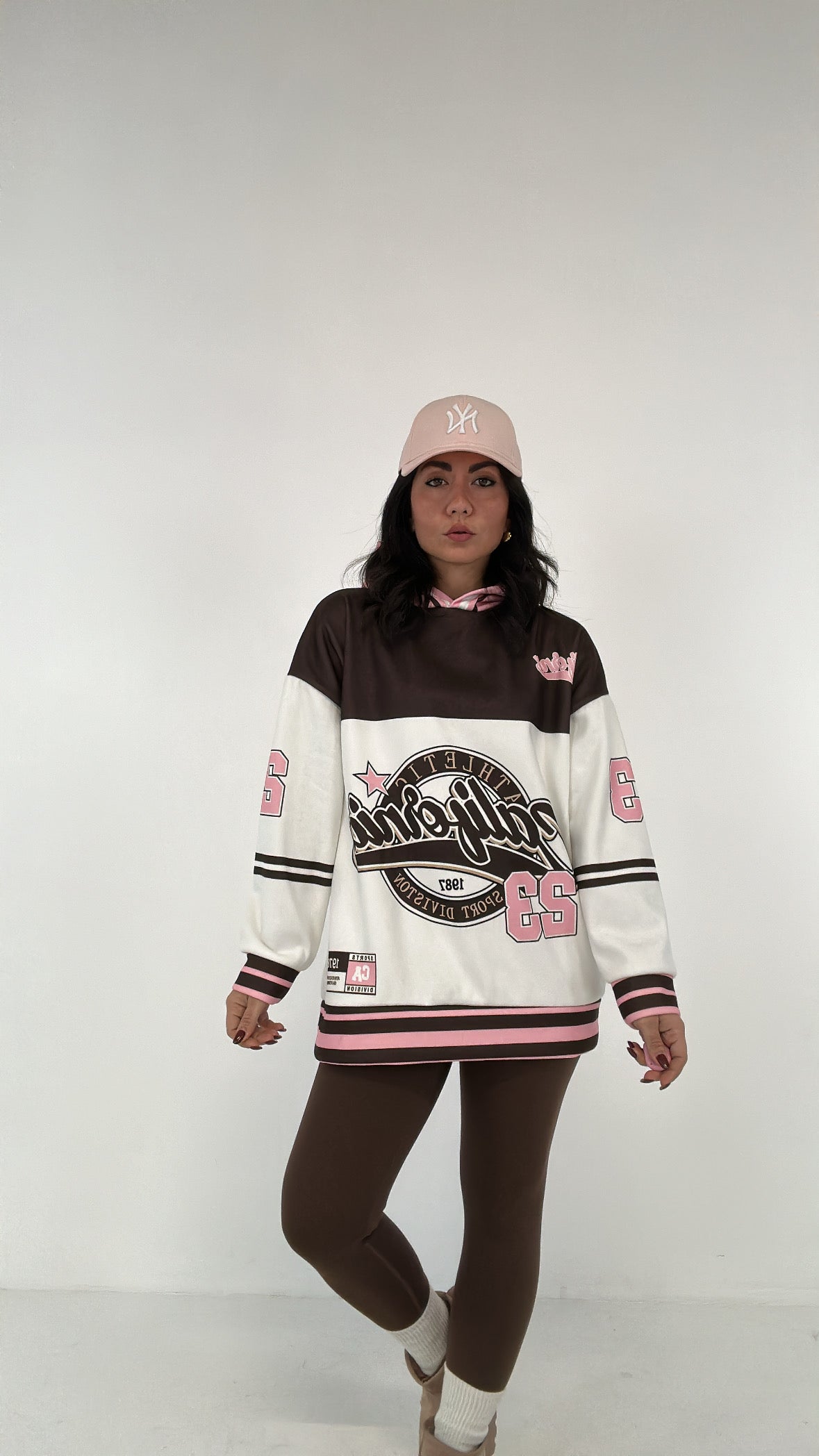 Felpa CALIFORNIA 23 - MARRONE