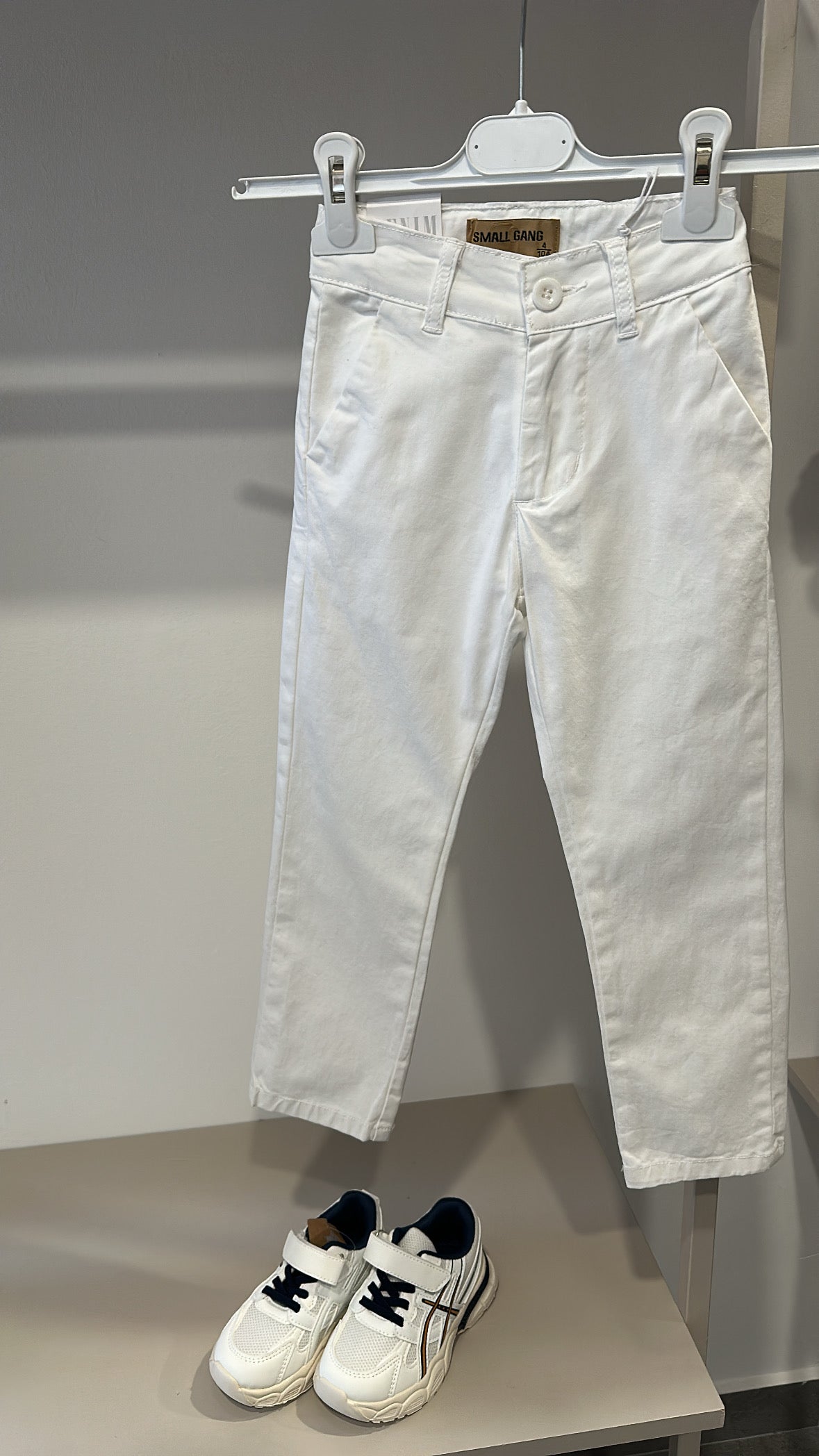 Pantalone COTONE GANG 4-14A - BIANCO