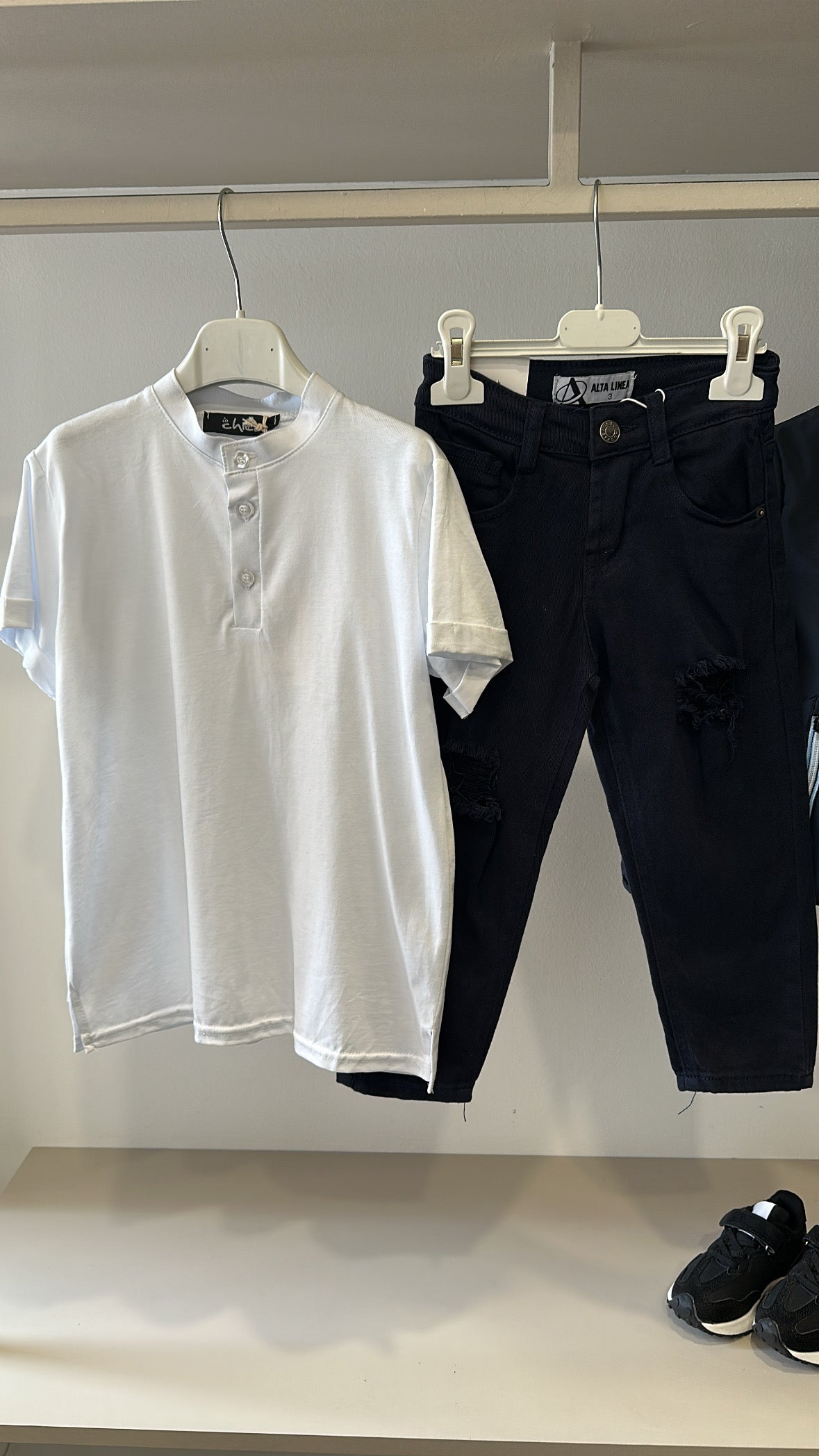 T-shirt COREANA 4-14 - BIANCO
