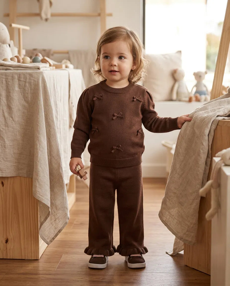 Coordinato FIOCCHI 12-36M - MARRONE