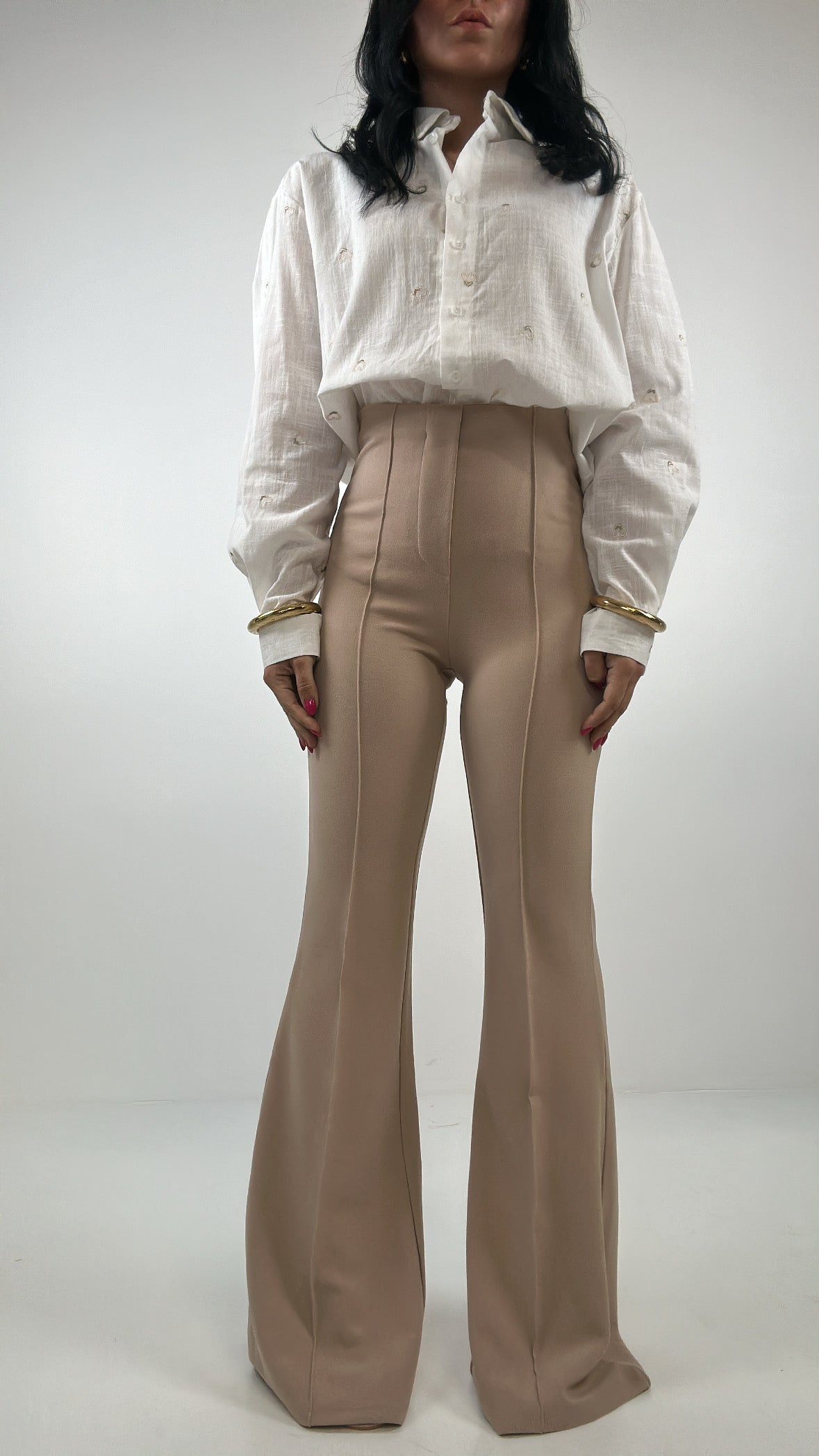 Pantalone ZAMPA RIGHINO - BEIGE