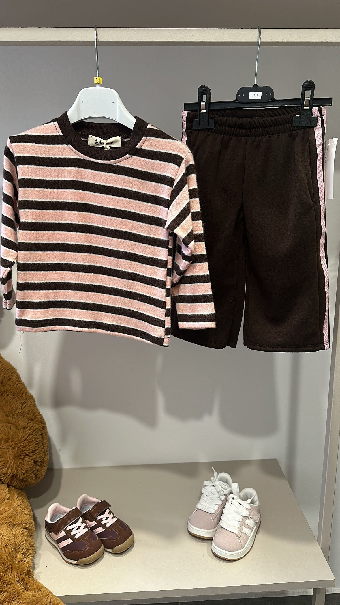 Pantalone BANDE 12-36M - MARRONE