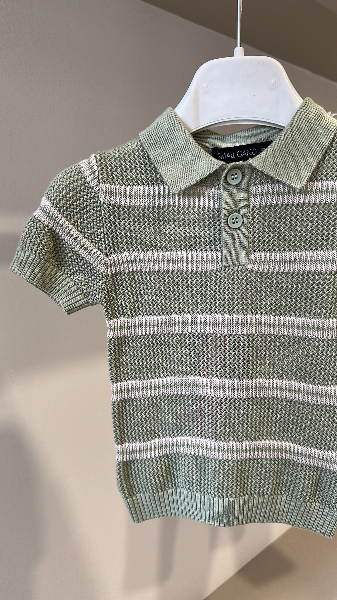 Maglia TRAFORO GANG 12-36M - VERDE MILITARE