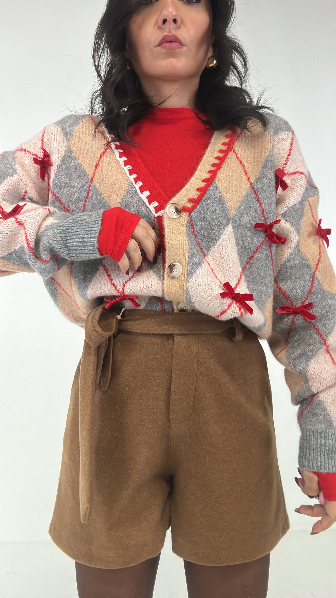 Shorts IN PANNO - CAMMELLO