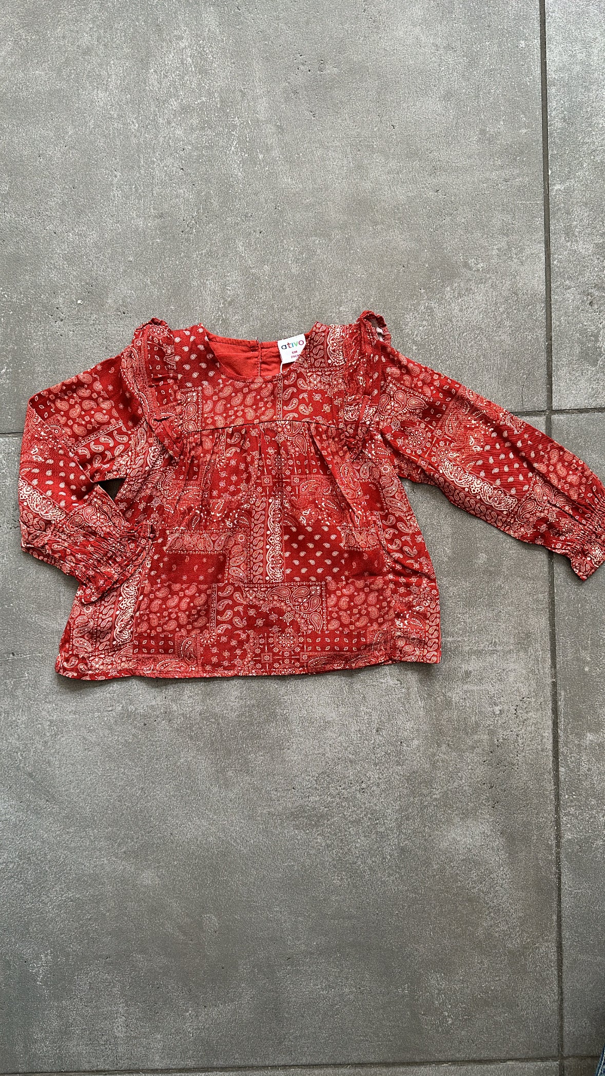 Camicia VOLANT 6-36M - RUGGINE