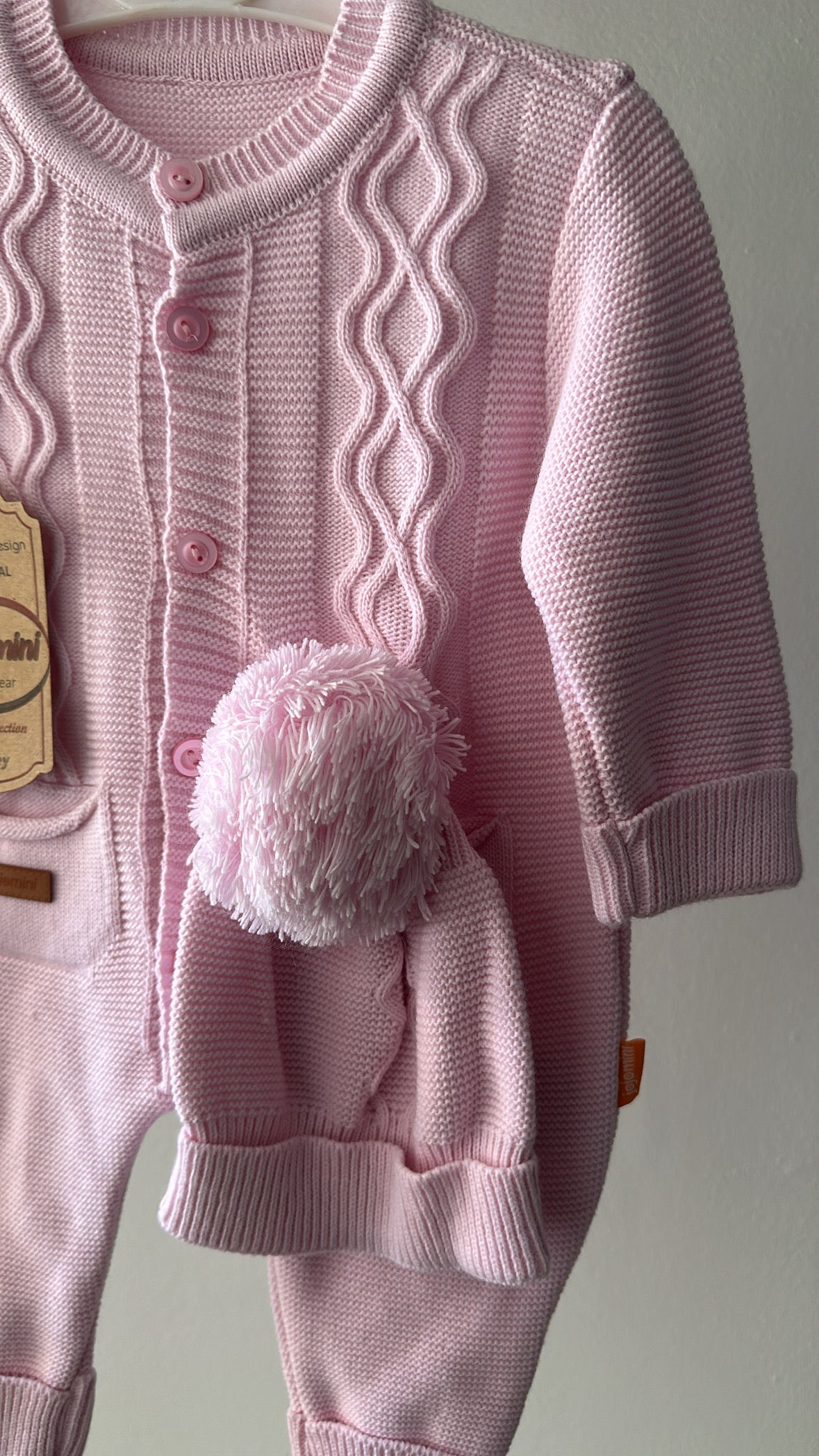 Tutina CON CAPPELLO 3-12 - ROSA