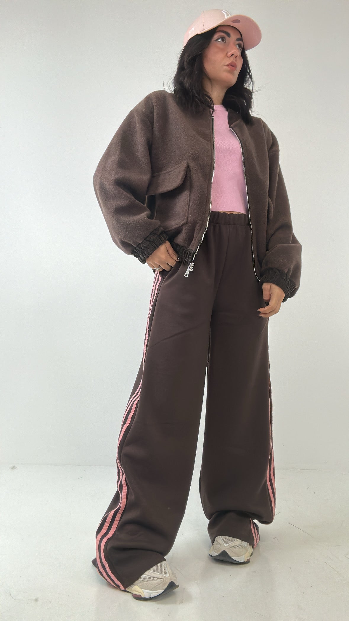 Pantalone STRIPES - MARRONE