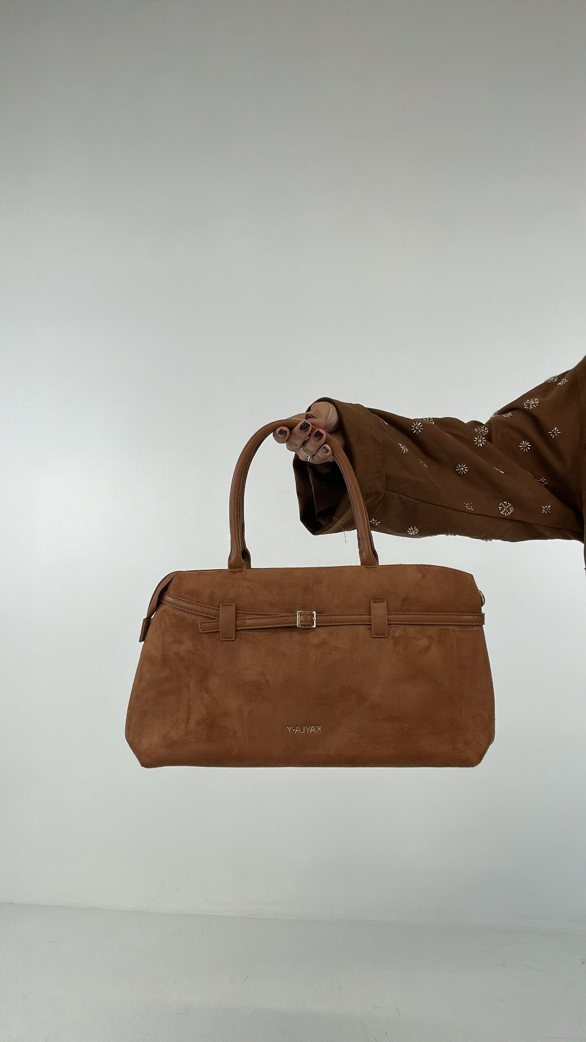 Borsa CAMOSCIO OFFICE - CAMMELLO