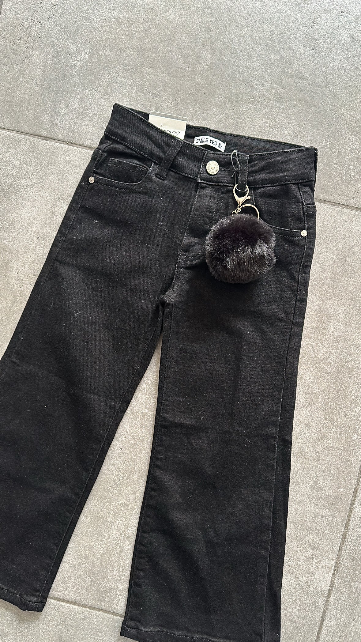 Jeans PALAZZO PON PON 4-12A - NERO
