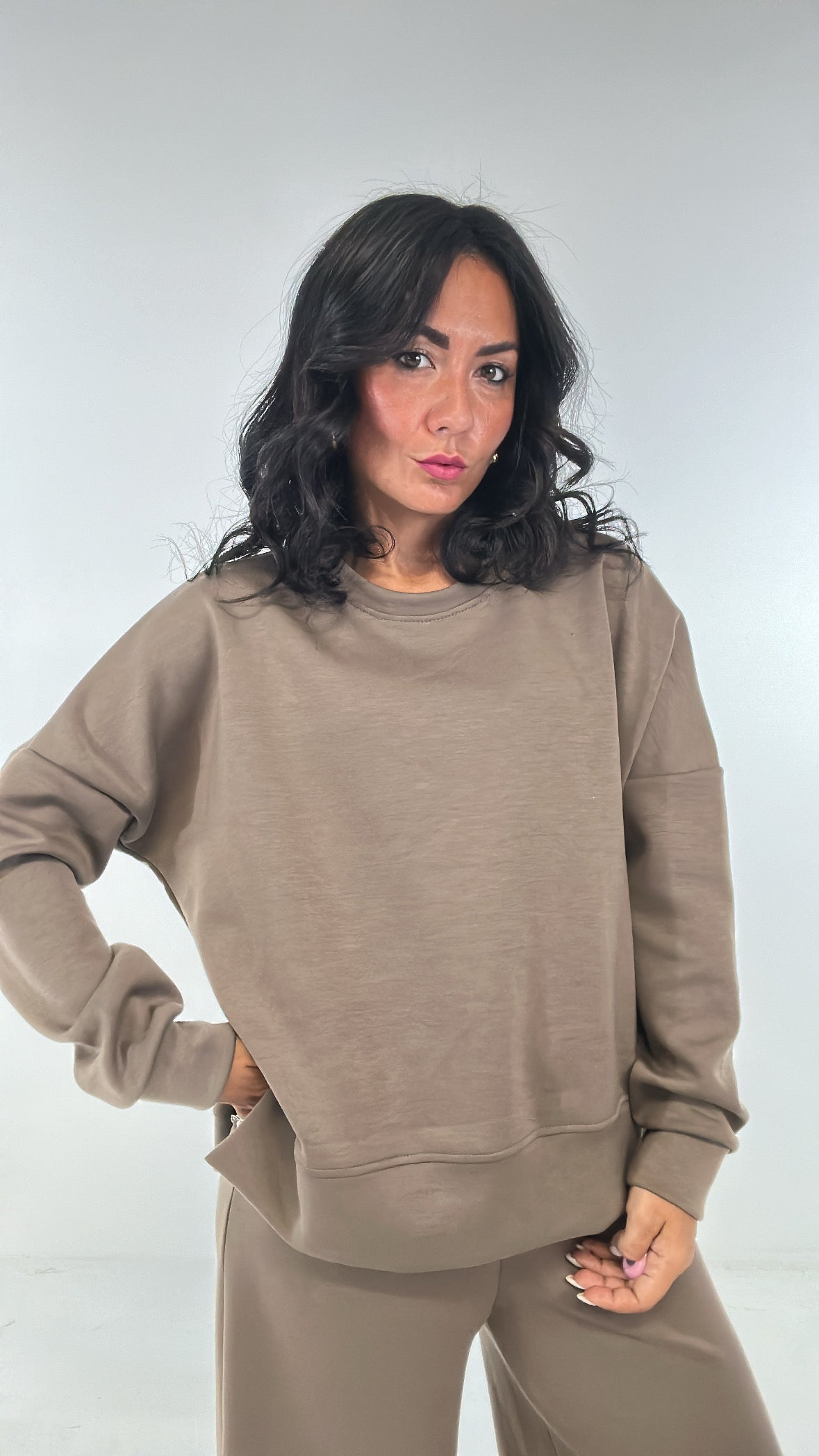 Felpa SPACCHETTO - KHAKI