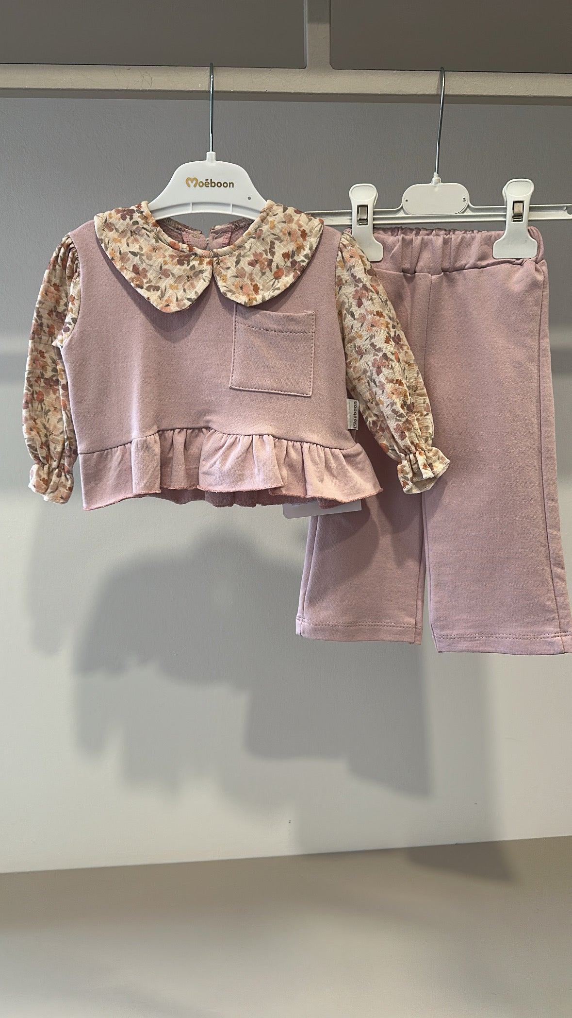 Completo MOEBOOM 3-18M - ROSA
