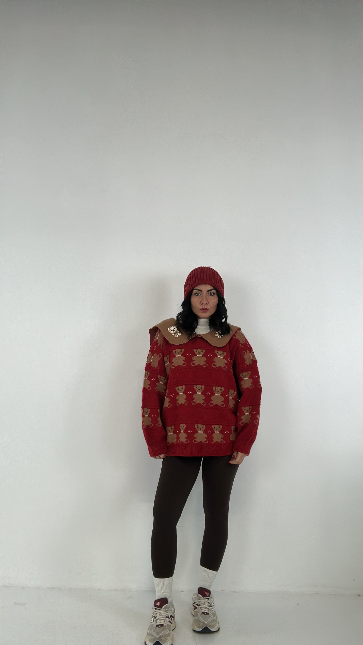 Pull TEDDY COLLETTO - ROSSO