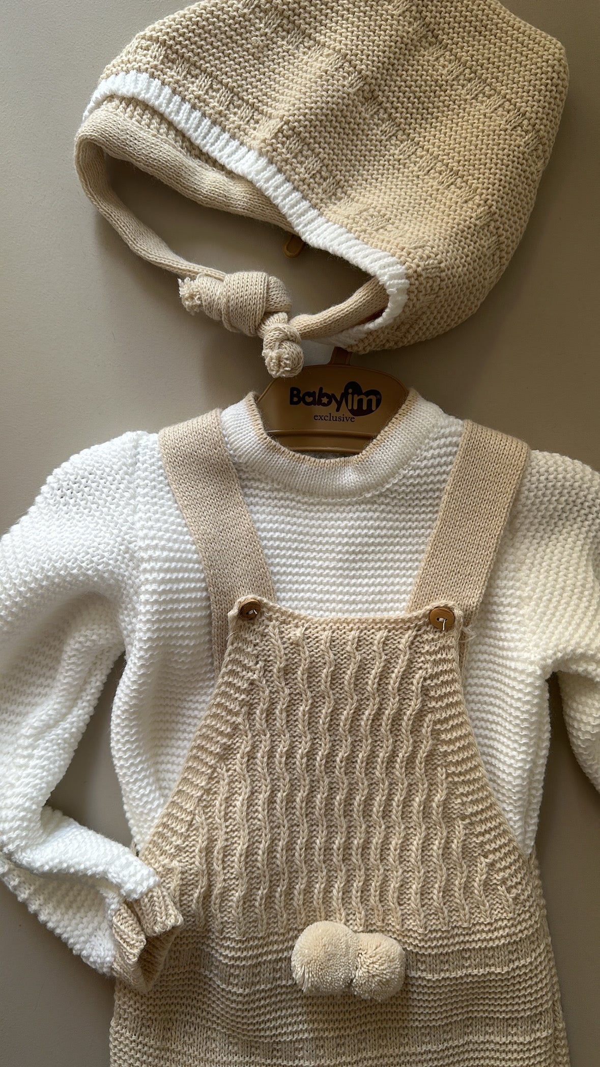 Tutina BABY PON PON - BEIGE