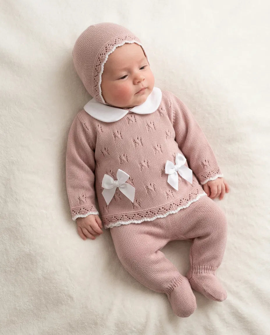 Set FRUIT 2 FIOCCHI CON CAPPELLINO - ROSA