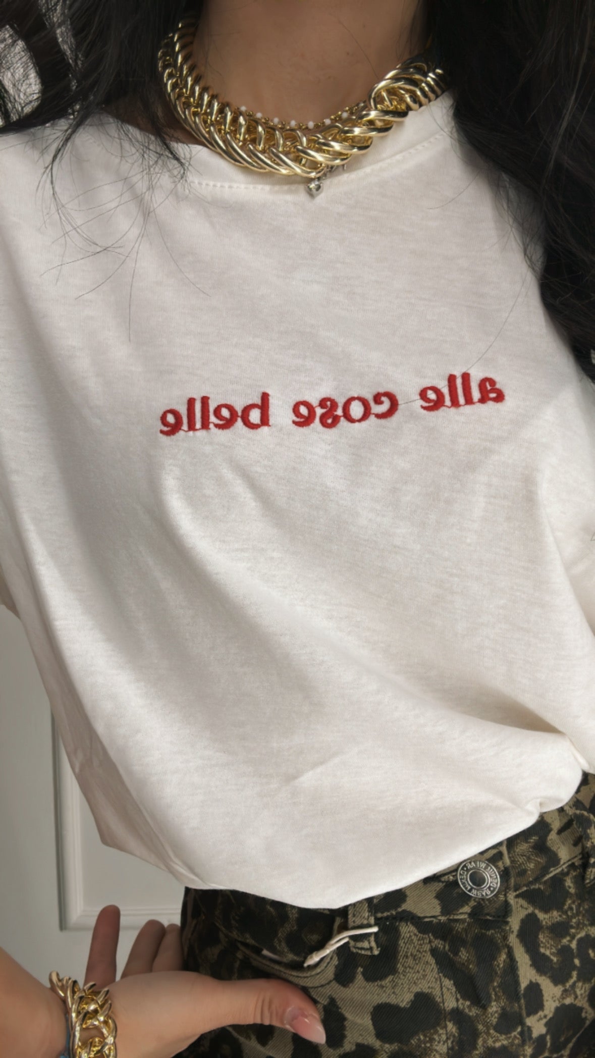T-shirt ALLE COSE BELLE - BIANCO