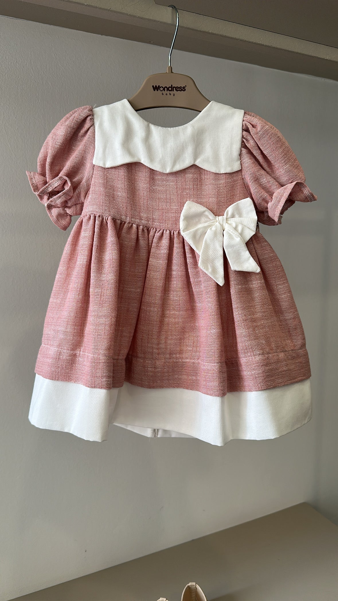 Vestitino IN LINO WENDY 9-24M - ROSA